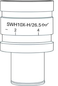 目镜上标注着视场数，如本例中的FN26.5。