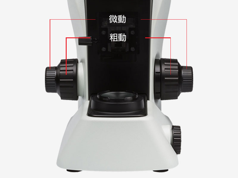 粗微動共軸ハンドル