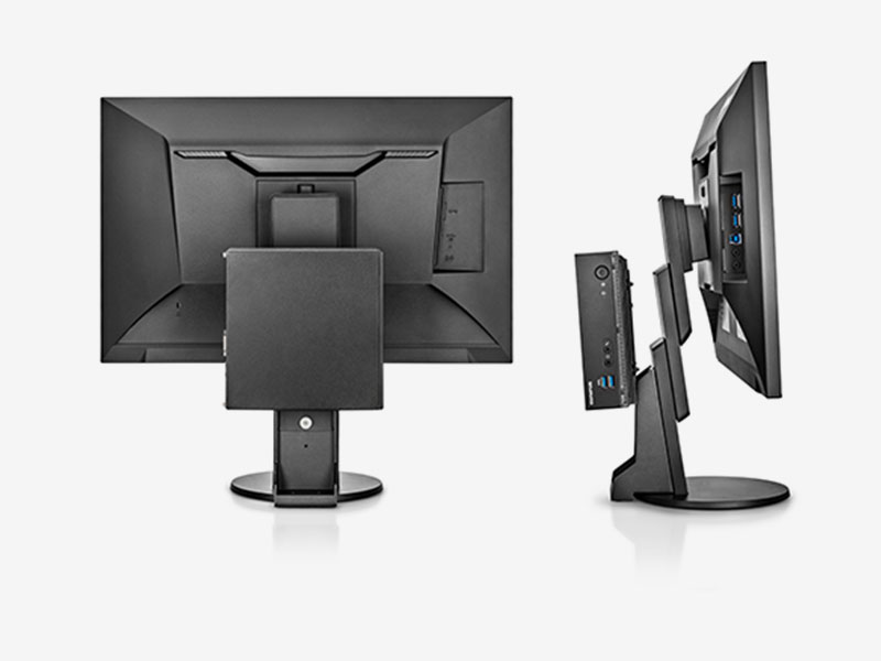 コントロールユニットはモニターに取り付け可能