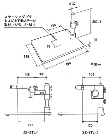 SZ-STLの外観寸法