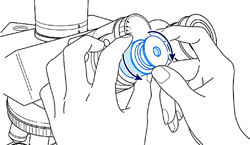 心出し望遠鏡でのピント合わせ