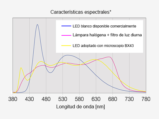 Óptima iluminación para patología y citología