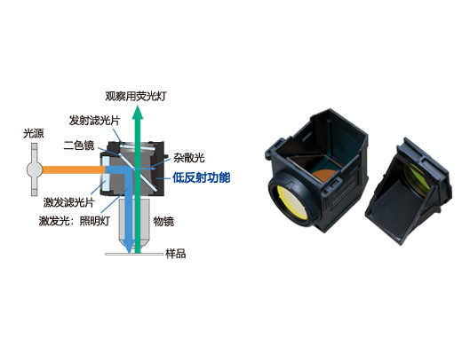 采用先进涂层并可减少杂散光的荧光反射镜部件