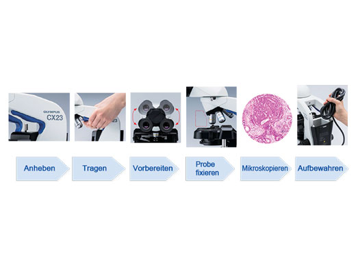 Konzipiert für einen verbesserten Arbeitsablauf in der Mikroskopieausbildung