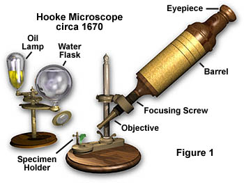 Hooke显微镜的部件