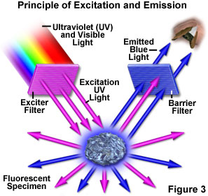 electron excitation and emission