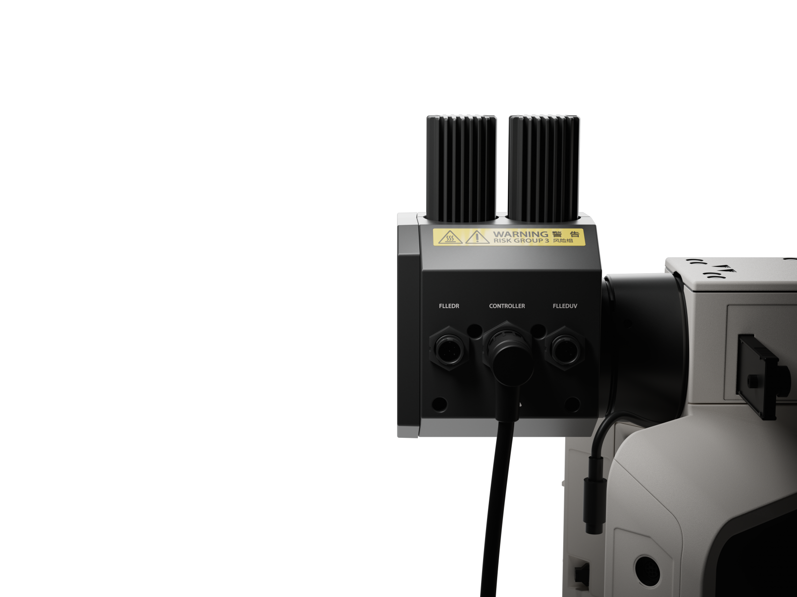 U-FLLED 系统具有蓝色和绿色 LED 光源，安装于 BX53 显微镜上。 