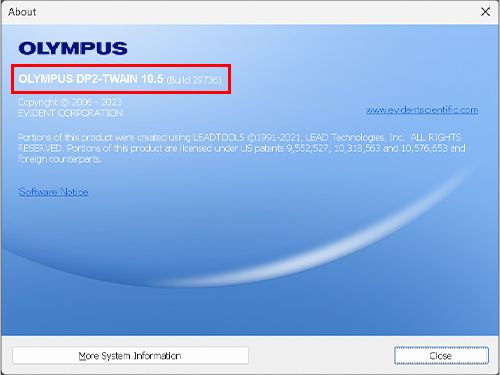 The currently installed version is shown.